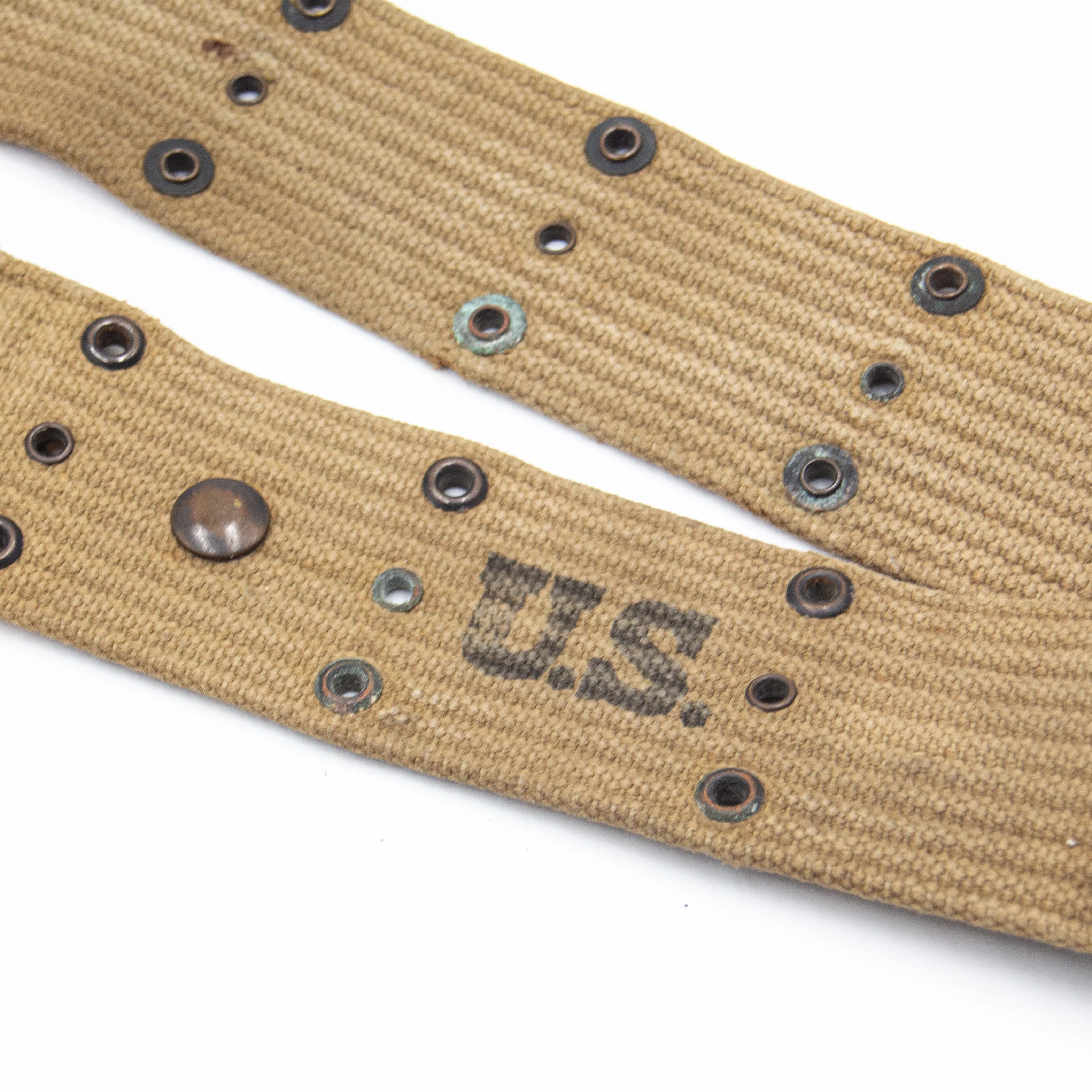 40s WW2 US Military M1936 Pistol Webbing Belt - Image 3