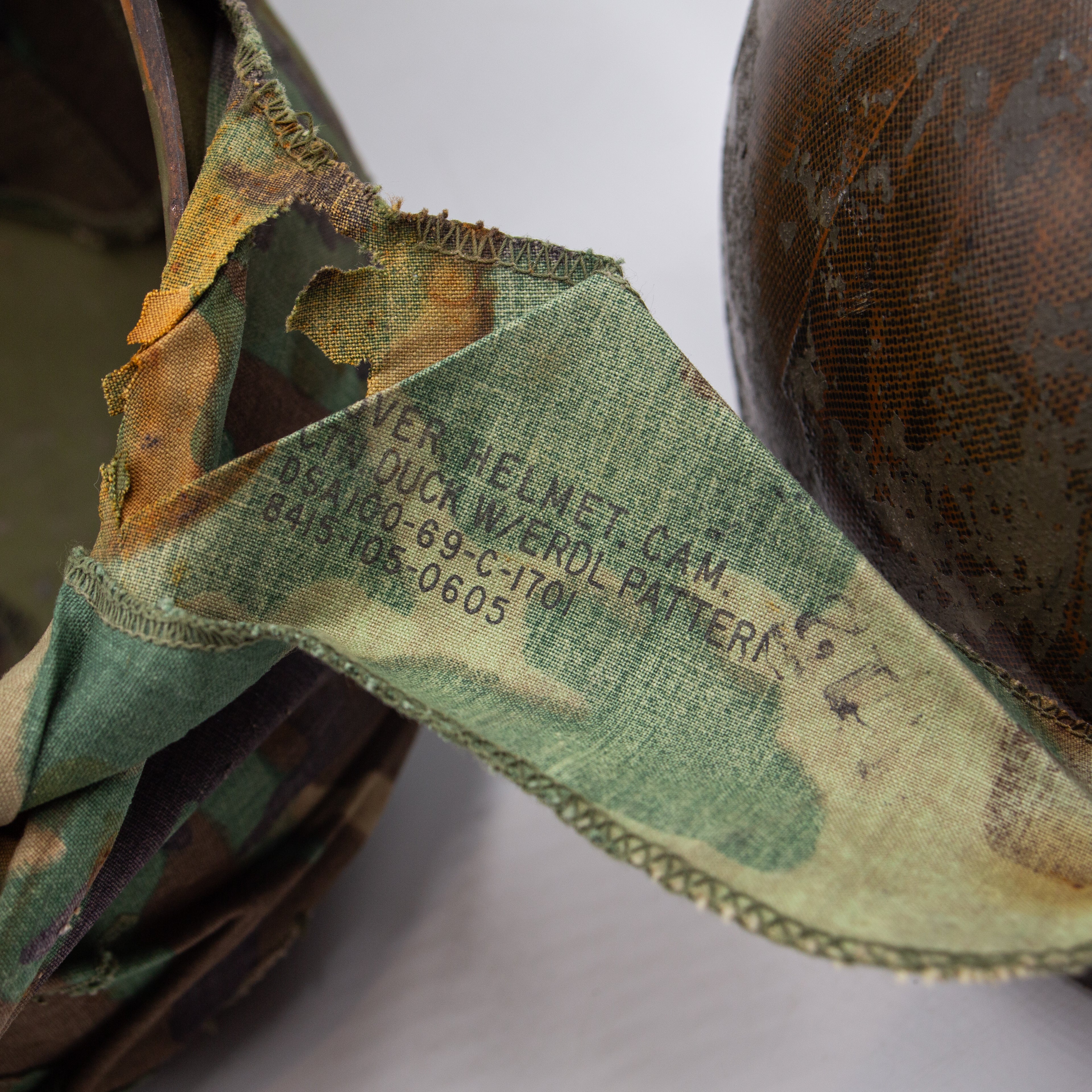 Vietnam War Fall of Saigon USMC M1 Helmet Set - Image 11