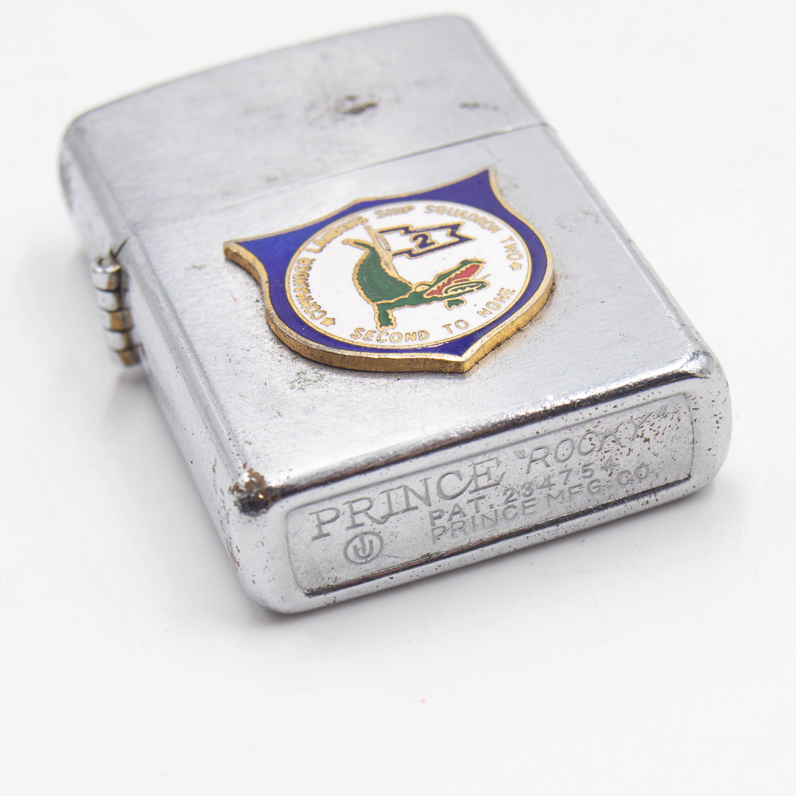 60s Vietnam War Landing Ship Squadron Two Commander Prince "Rocky" Zippo Style Lighter - Image 3