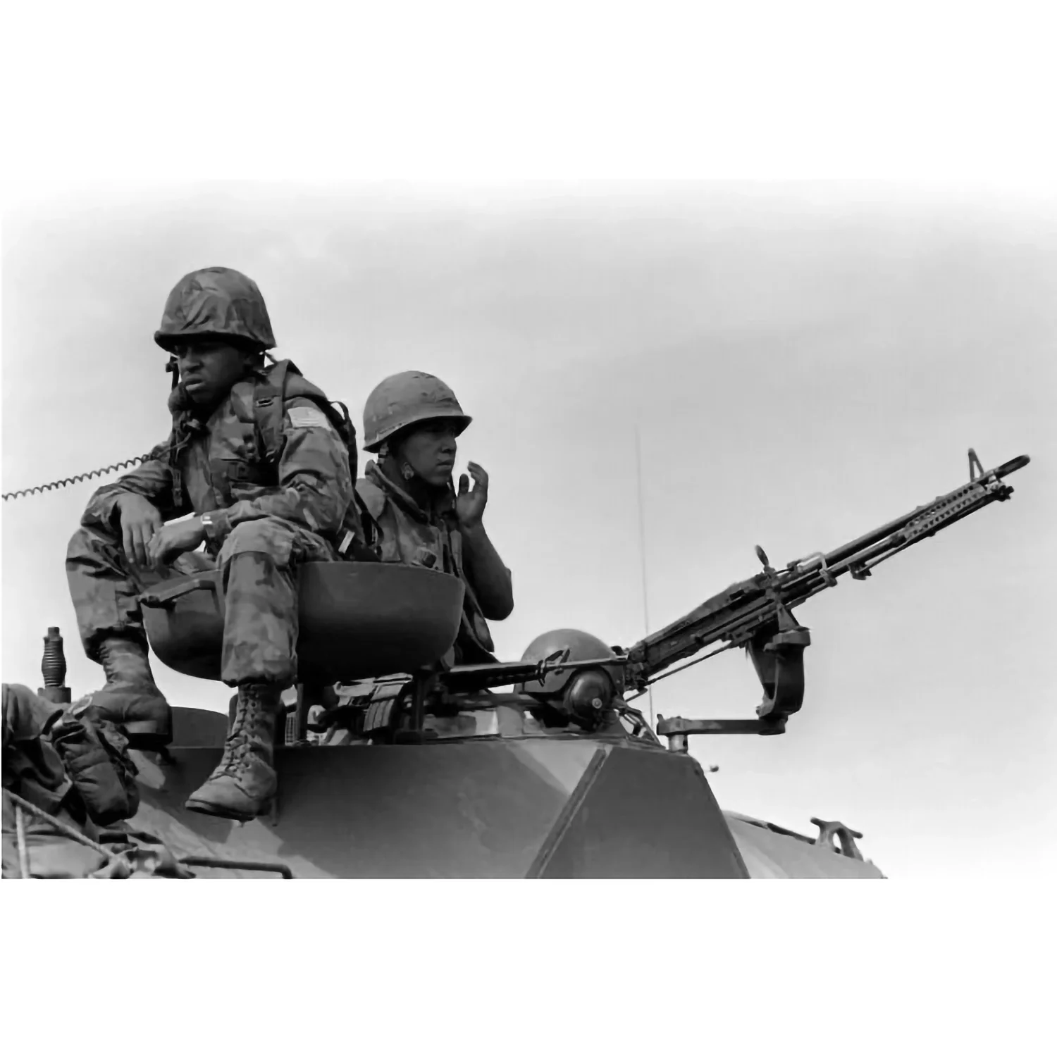 70s-80s US Military RDF ERDL M1 Helmet Cover - Image 17