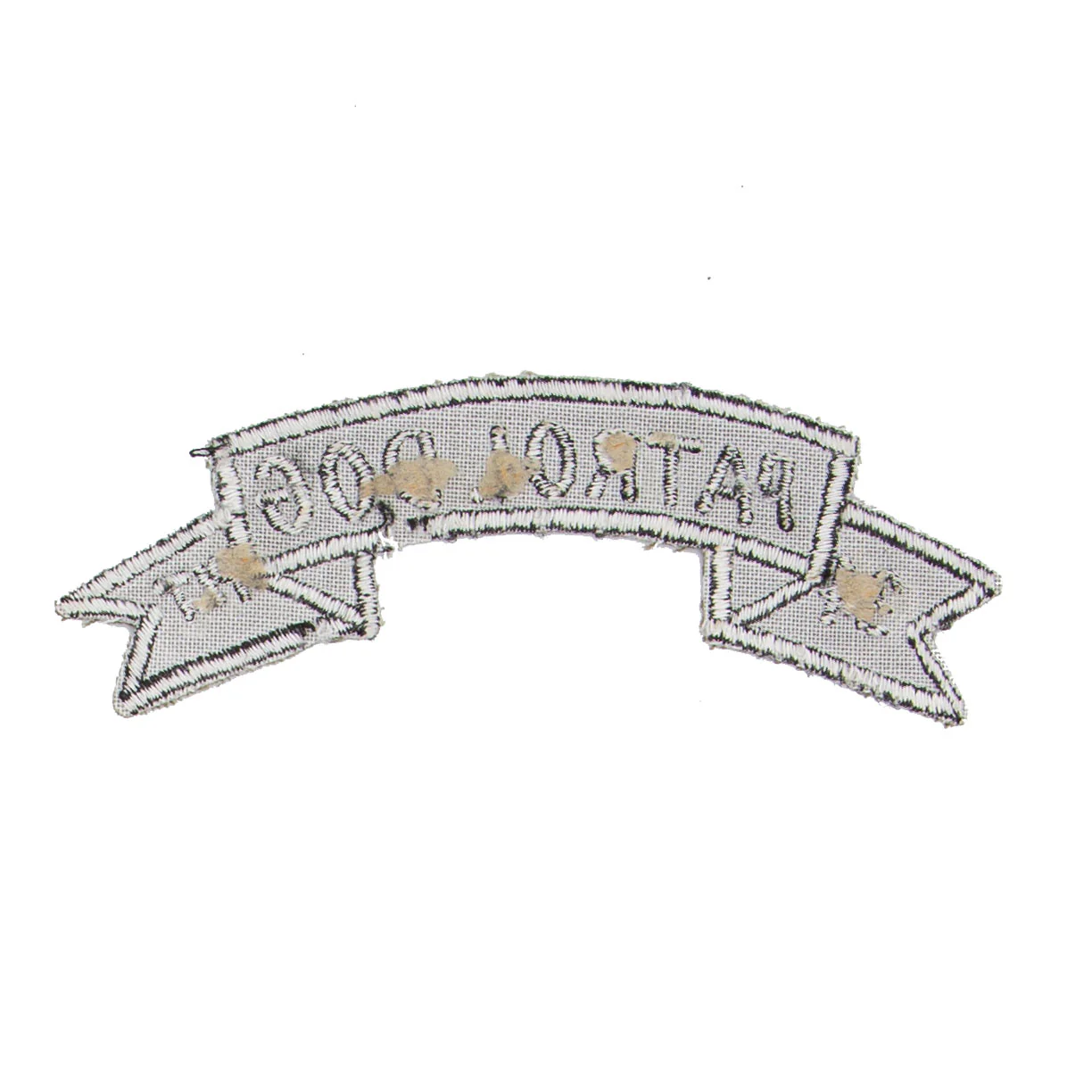 Original 1960s Vietnamese-Made Subdued 34th Infantry Platoon Patrol Dog Scroll Patch - Image 2