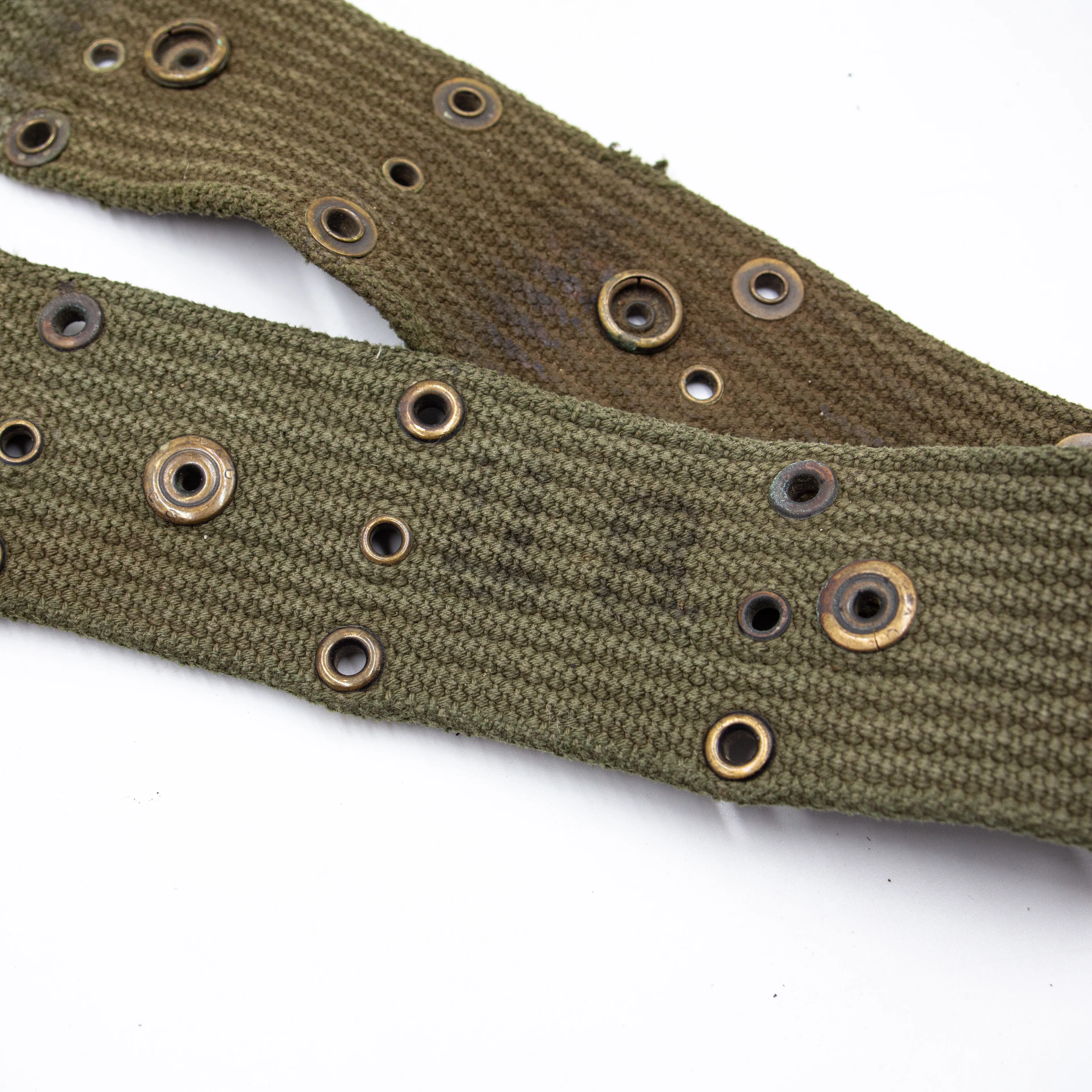 Rare Original Vietnam War USMC M1961 Webbing Belt - Image 3