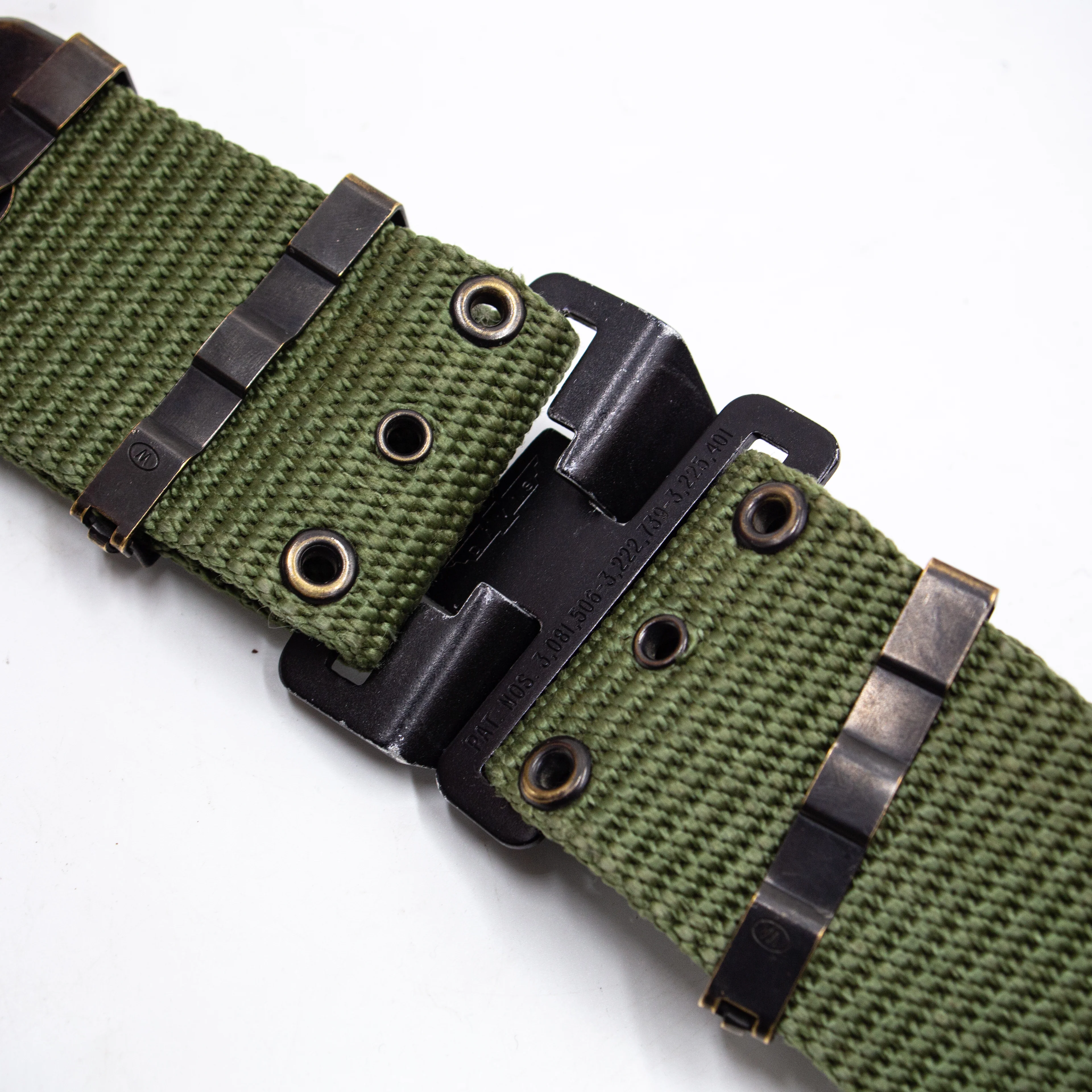 Rare Vietnam War Nylon M-1967 M67 Webbing Belt w/ DAVIS Buckle - Image 5